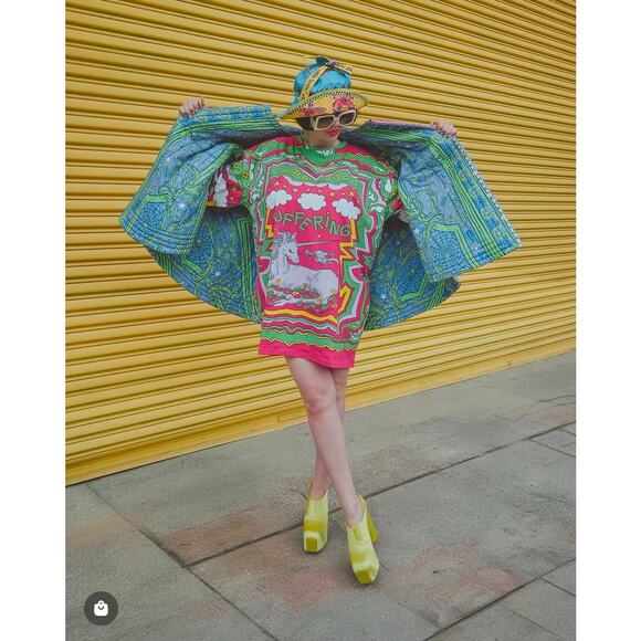 Colorful Unicorn Graphic Women's Blouse - Picture 10 of 10